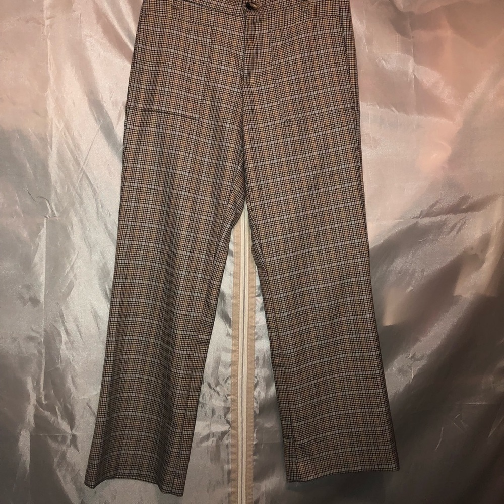Crop leg mini flare pants